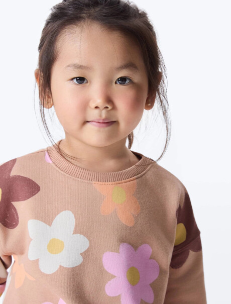 BUZO ESTAMPADO INFANTIL BEIGE