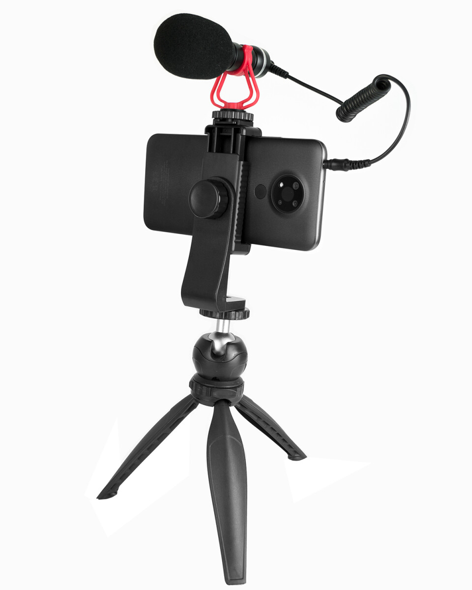 Kit micrófono con condensador Apogee CM-117S con trípode para smartphone o cámara 