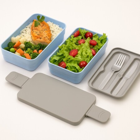 LUNCHERA VIANDA PRACTICA 23X13X9CM MULTICOLOR