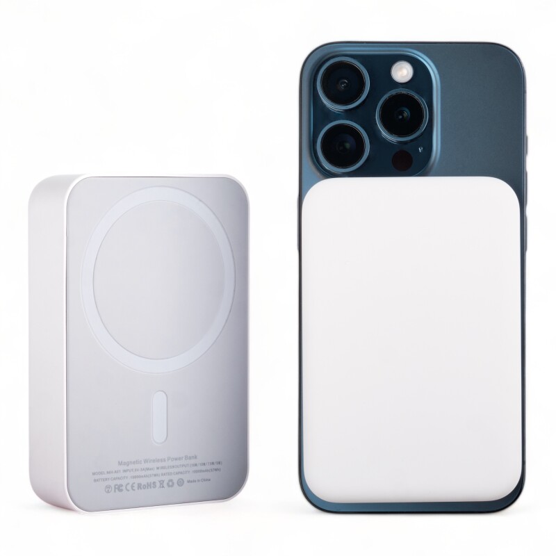 Power Bank O Bateria Externa Magnetica Magsafe Para iPhone 10000mah Blanco