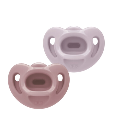 Chupetes de Silicona NUK First Choice Soft Violeta y Rojo 0 a 6 Meses 2 Unidades Chupetes de Silicona NUK First Choice Soft Violeta y Rojo 0 a 6 Meses 2 Unidades