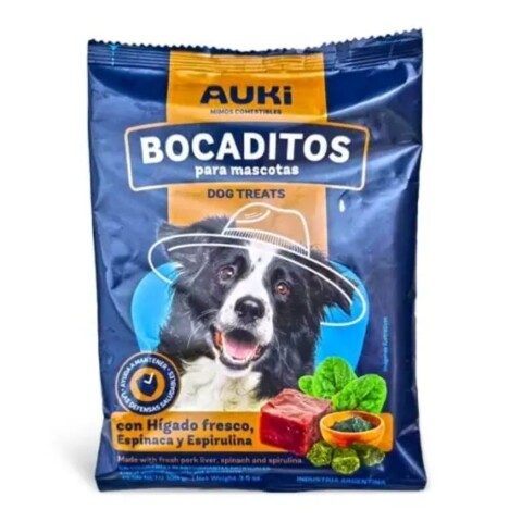 Bocaditos Auki Hígado, Espinaca Y Espirulina 100 Gr Bocaditos Auki Hígado, Espinaca Y Espirulina 100 Gr