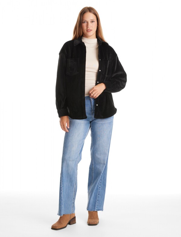 Sobrecamisa Corduroy Soft NEGRO