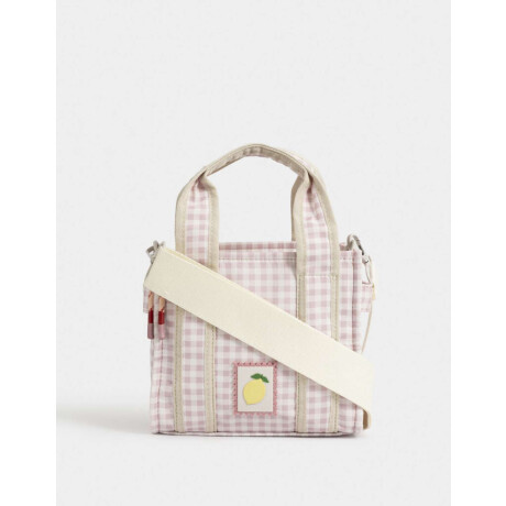 Cartera City Infantil Con Tag Estampado Geometrico