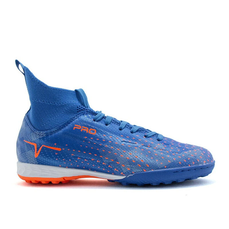 Championes Muvem Futbol 5 Pro de Niños - BEL-TB2301TF Azul-naranja