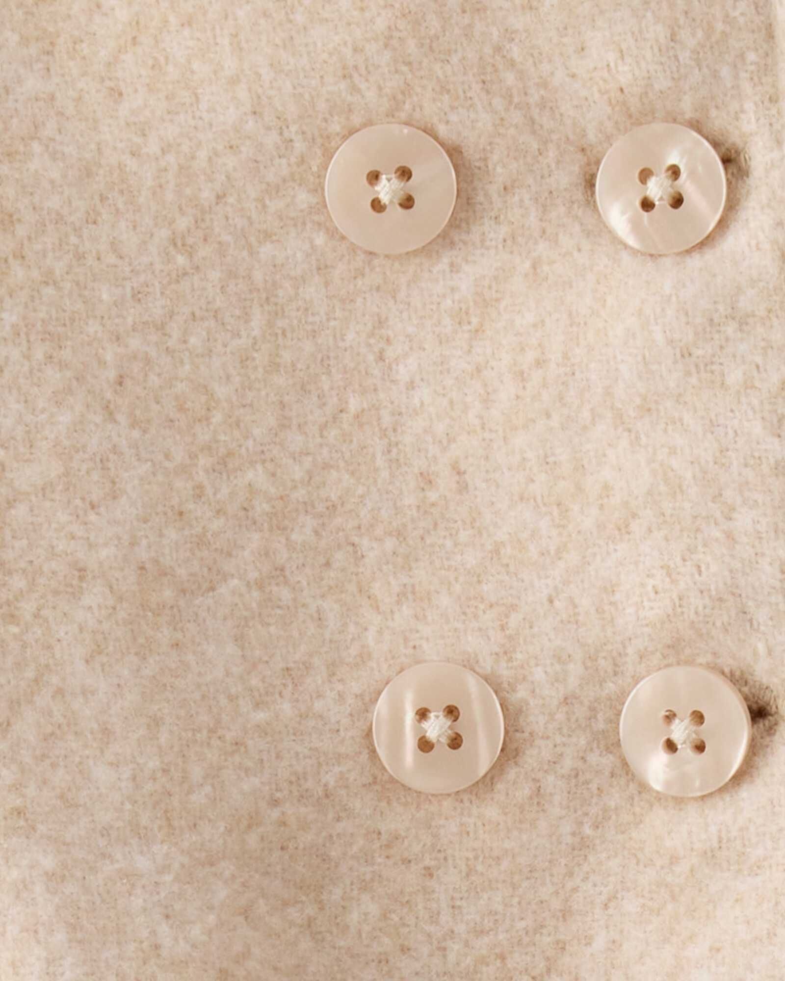 Tapado de fieltro, marrón Sin color