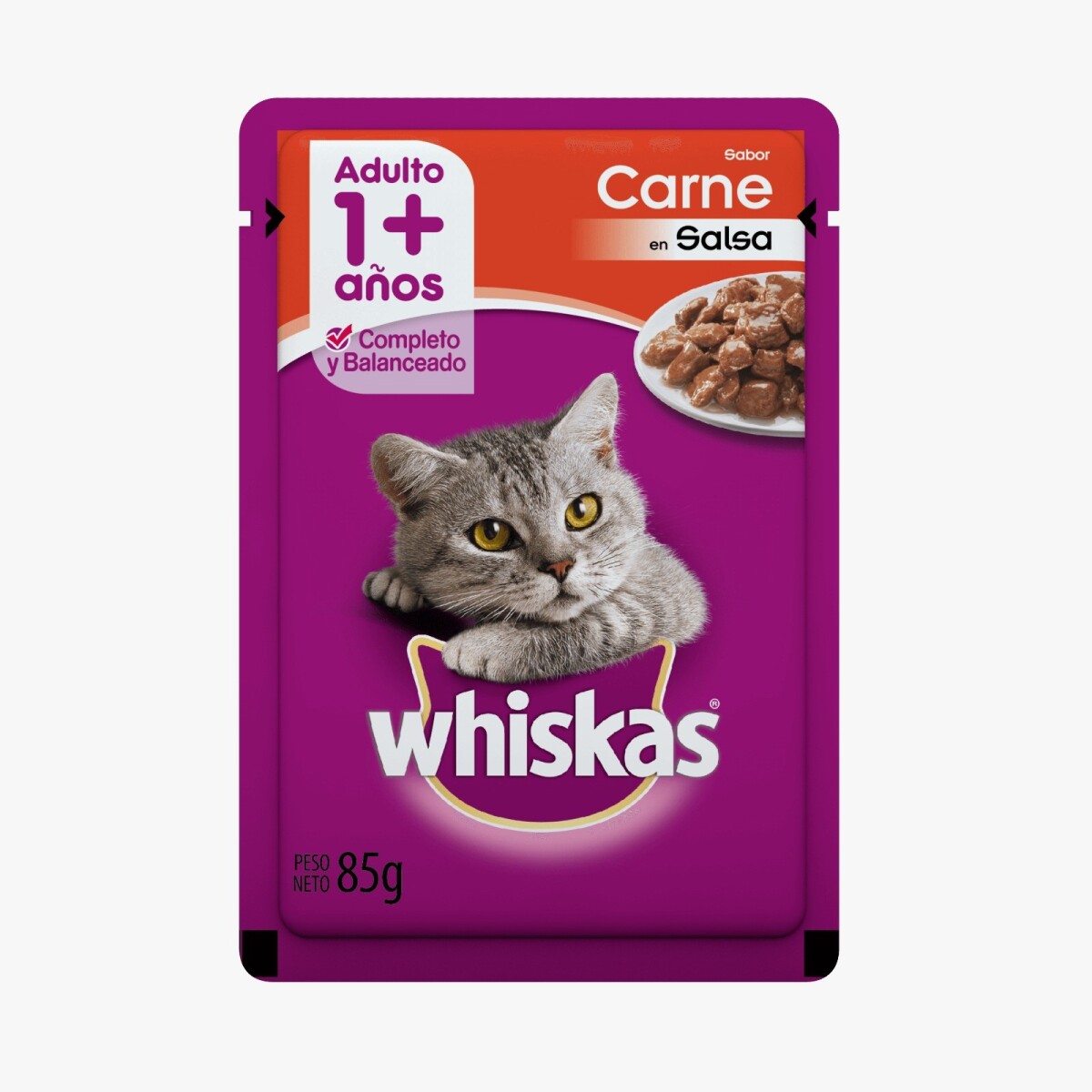 WHISKAS CARNE EN SOBRE 85 GR 