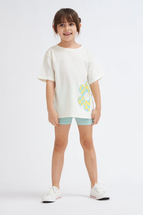 Legging liviana corta Verde Agua
