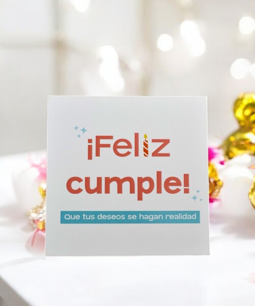 Tarjeta cumpleaños 10x10 DISEÑO 10