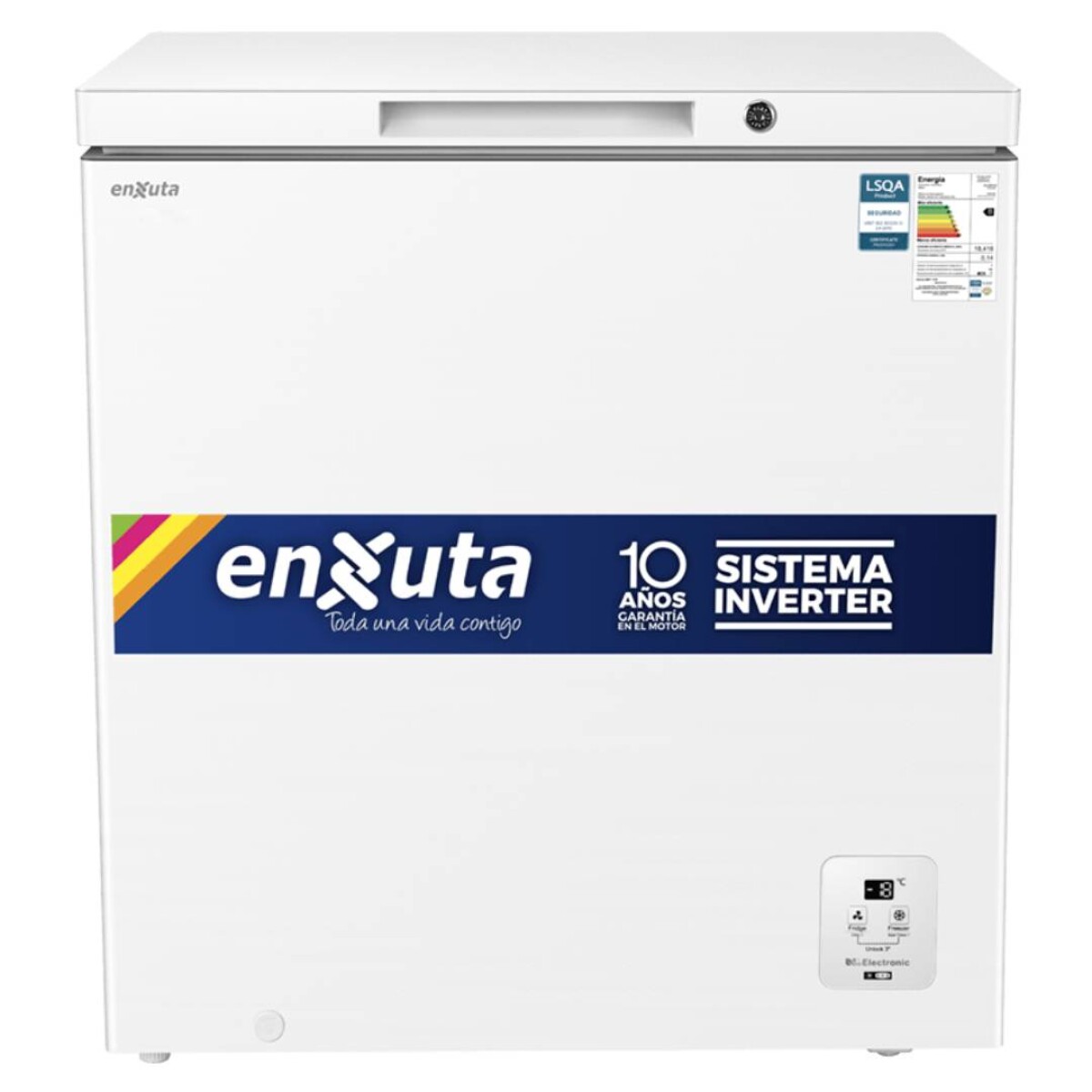 Freezer Horizontal Enxuta 198 Litros Inverter - Blanco 