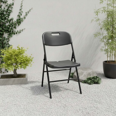 SILLA PLEGABLE POLIETILENO-ALTA-DENSIDAD NEGRO AVEO