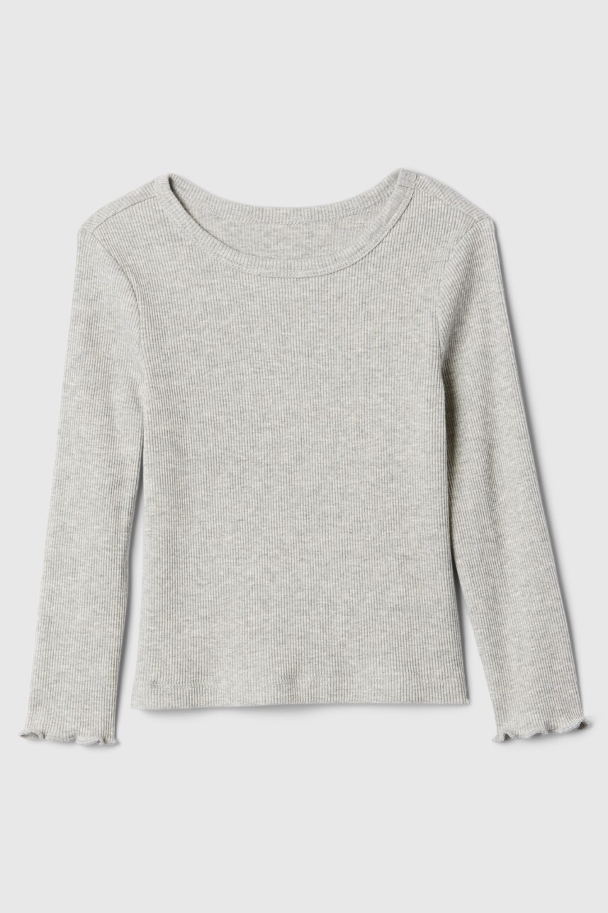 Remera Rib Manga Larga Toddler Niña B08