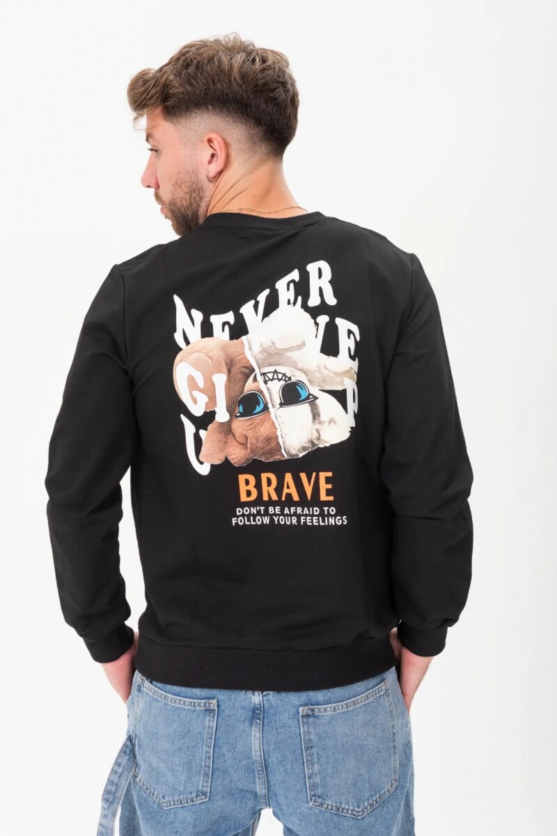 Buzo Brave Negro