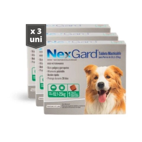 Nexgard Para Perros 10 a 25Kg - 3unidades Nexgard Para Perros 10 a 25Kg - 3unidades