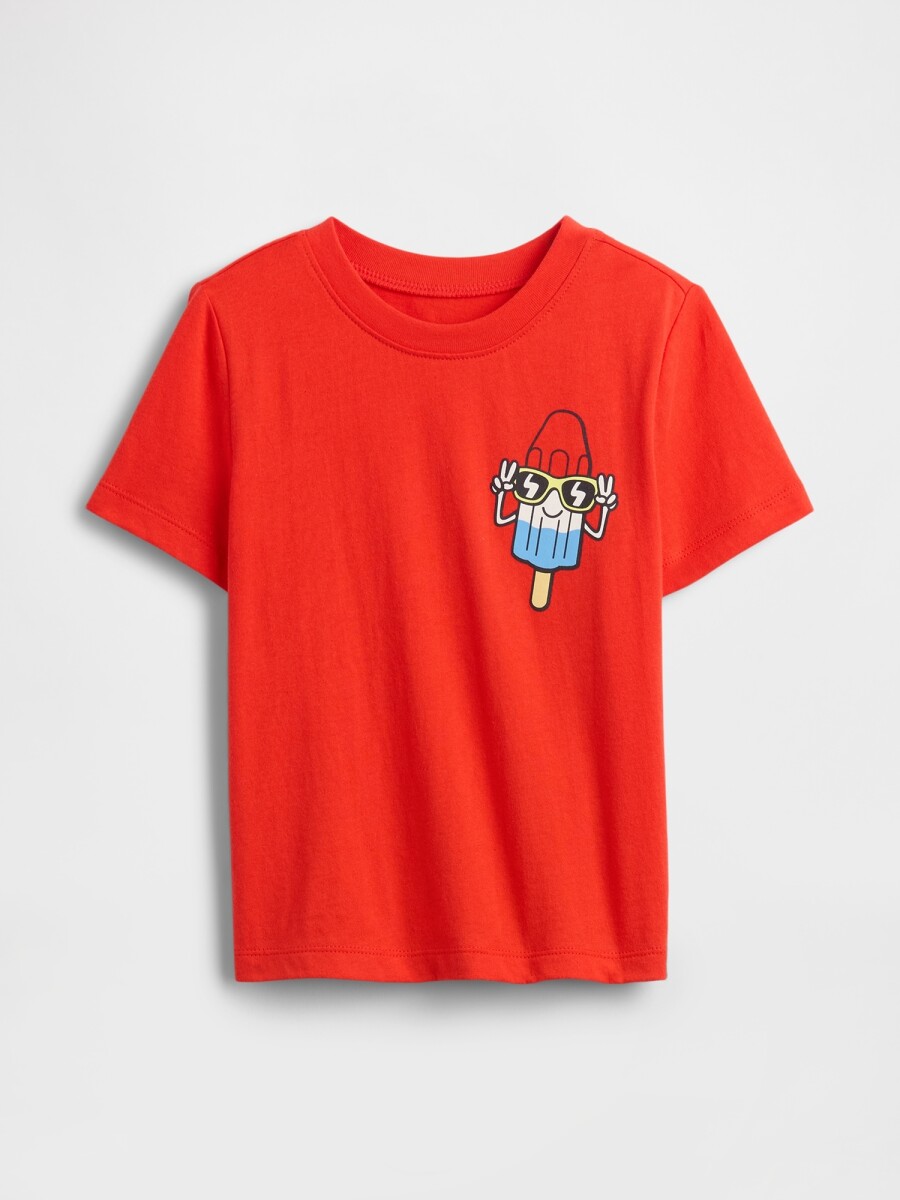 Remera Gràfico Toddler Niño - Poster Red 527 