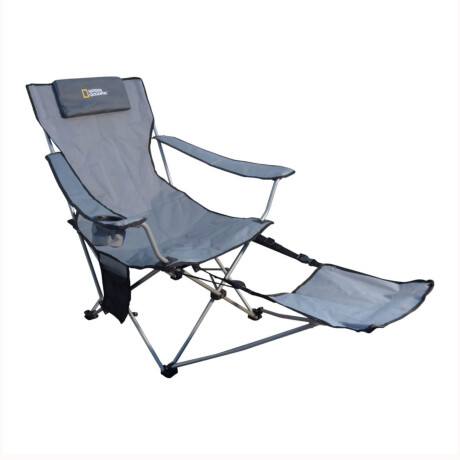 Silla de Playa National Geographic Gris Apoyapies