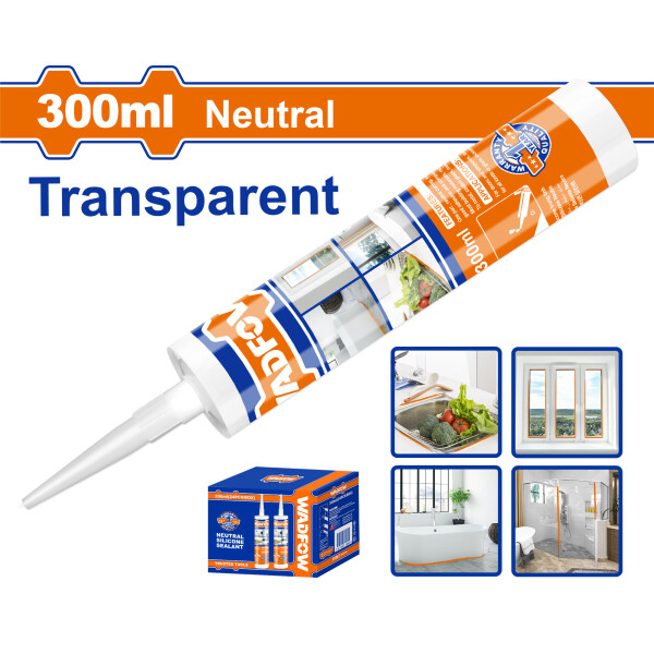 SILICONA NEUTRA TRANSPARENTE 300ML WADFOW WGQ2T12 SILICONA NEUTRA TRANSPARENTE 300ML WADFOW WGQ2T12