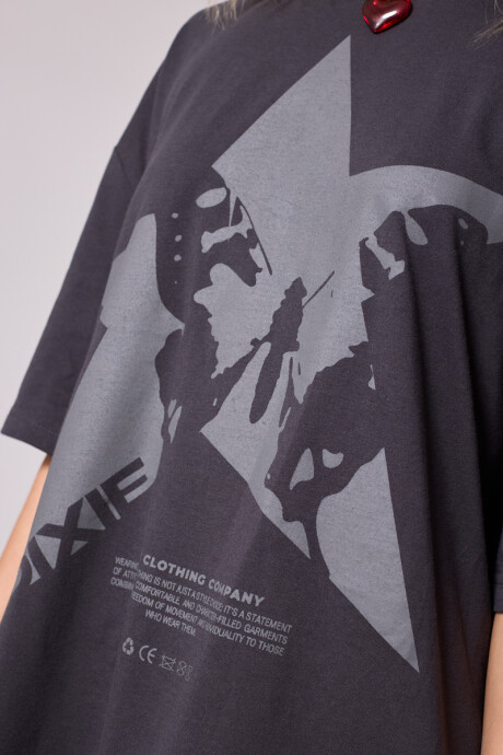 T-SHIRT BETY DIXIE Gris Oscuro