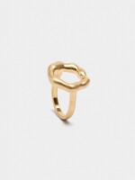 Anillo De Aro Irregular dorado