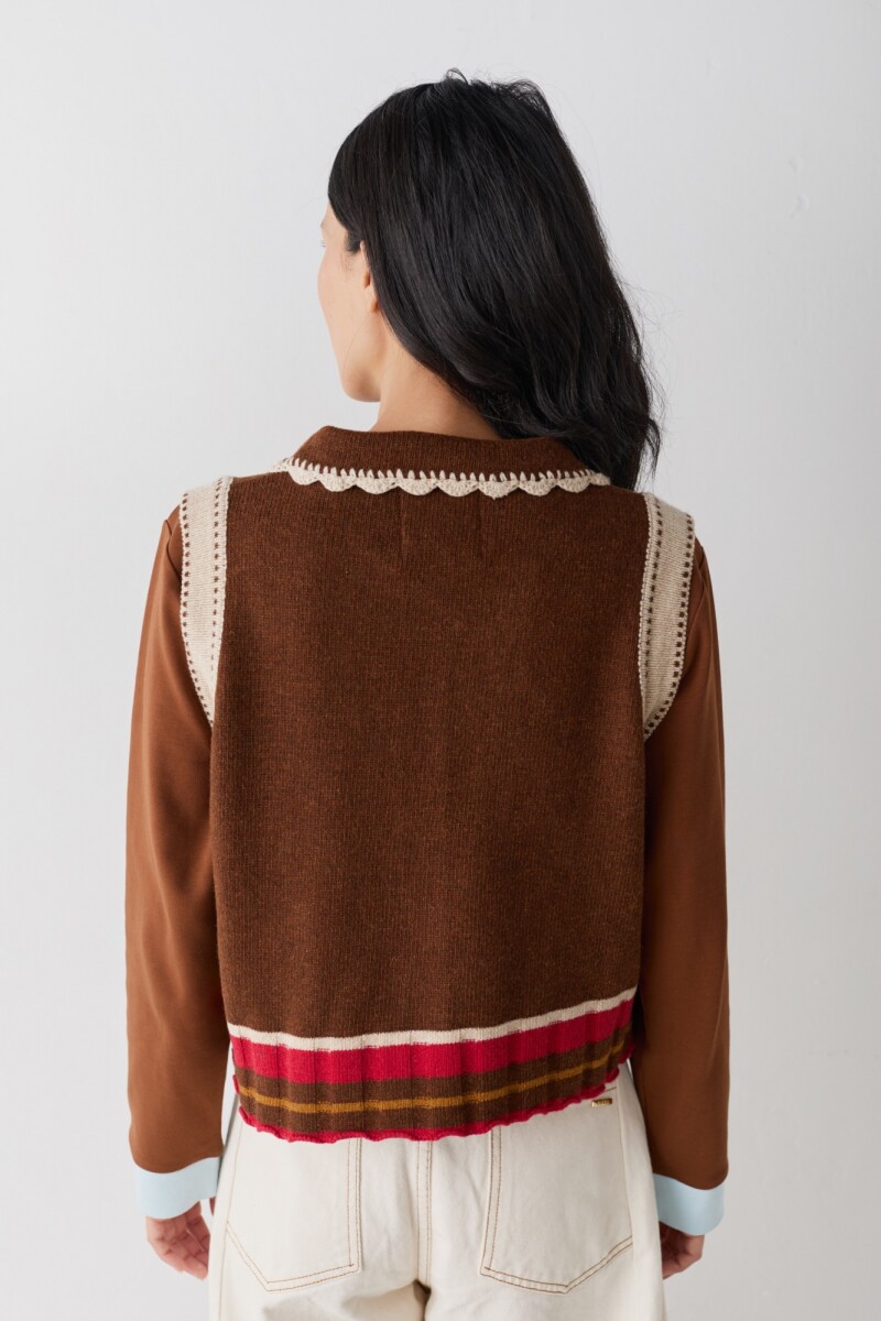 PRE VENTA CHALECO CUTIE Chocolate