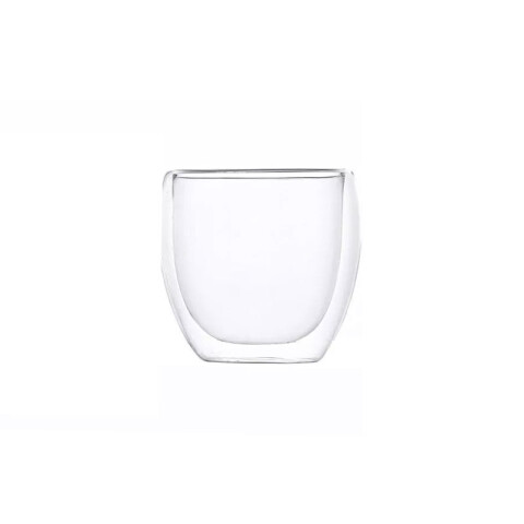 Vaso térmico de vidrio de doble pared 250ml Vaso Térmico De Vidrio De Doble Pared 250ml