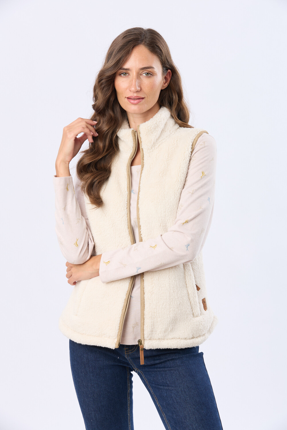 CHALECO SHERPA SUAVE Natural