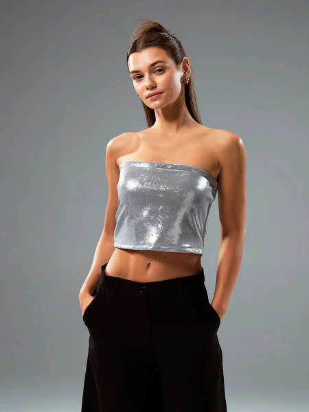 TOP ELDA PLATEADO