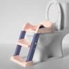 Asiento reductor infantil para inodoros con escalera Rosa