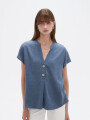 Blusa Limbani Azul Piedra