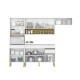 JUEGO COCINA MODULAR EN MDP BLANCO BRILLANTE BLANCO