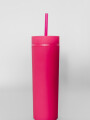 Vaso Con Tapa + Sorbito Beverly Alto Bubblegum