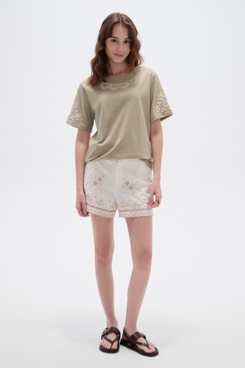 Remera Surnel - Verde Grisaceo 
