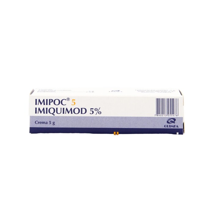 IMIPOC 5 % CREMA TOPICA CJ X 5 GR. única