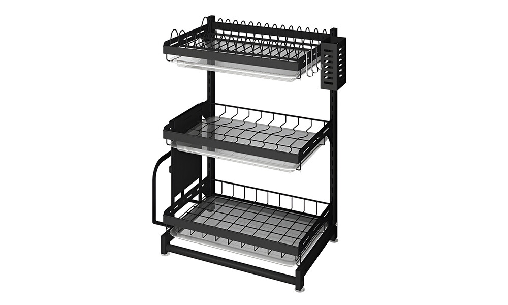 Escurridor de platos de tres pisos Escurridor De Platos De Tres Pisos