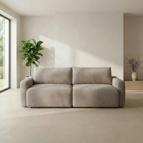 Sofá Cama Empeiro (Retráctil) - Tela Microfibra FX4-11 (Tostado)