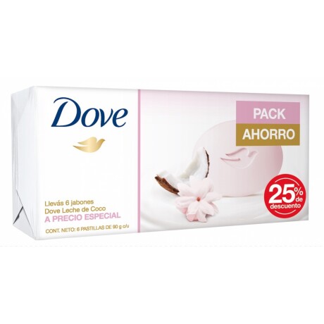 Dove Jabón Leche Coco X6X90G Dove Jabón Leche Coco X6X90G