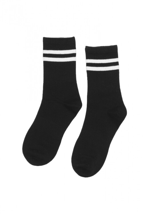 Medias Rayas Negro
