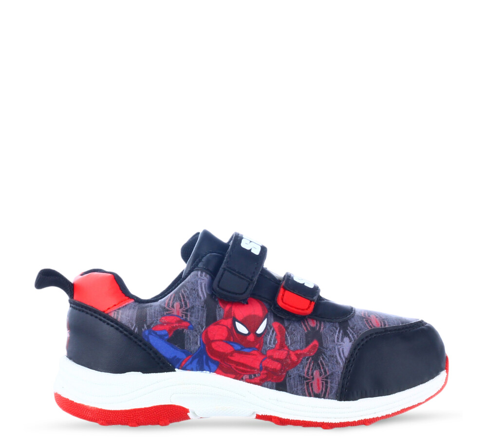Spider Man Velcro Negro/Rojo