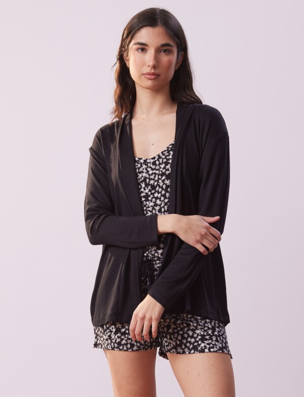 Set Pijama 3pcs NEGRO/MULTI