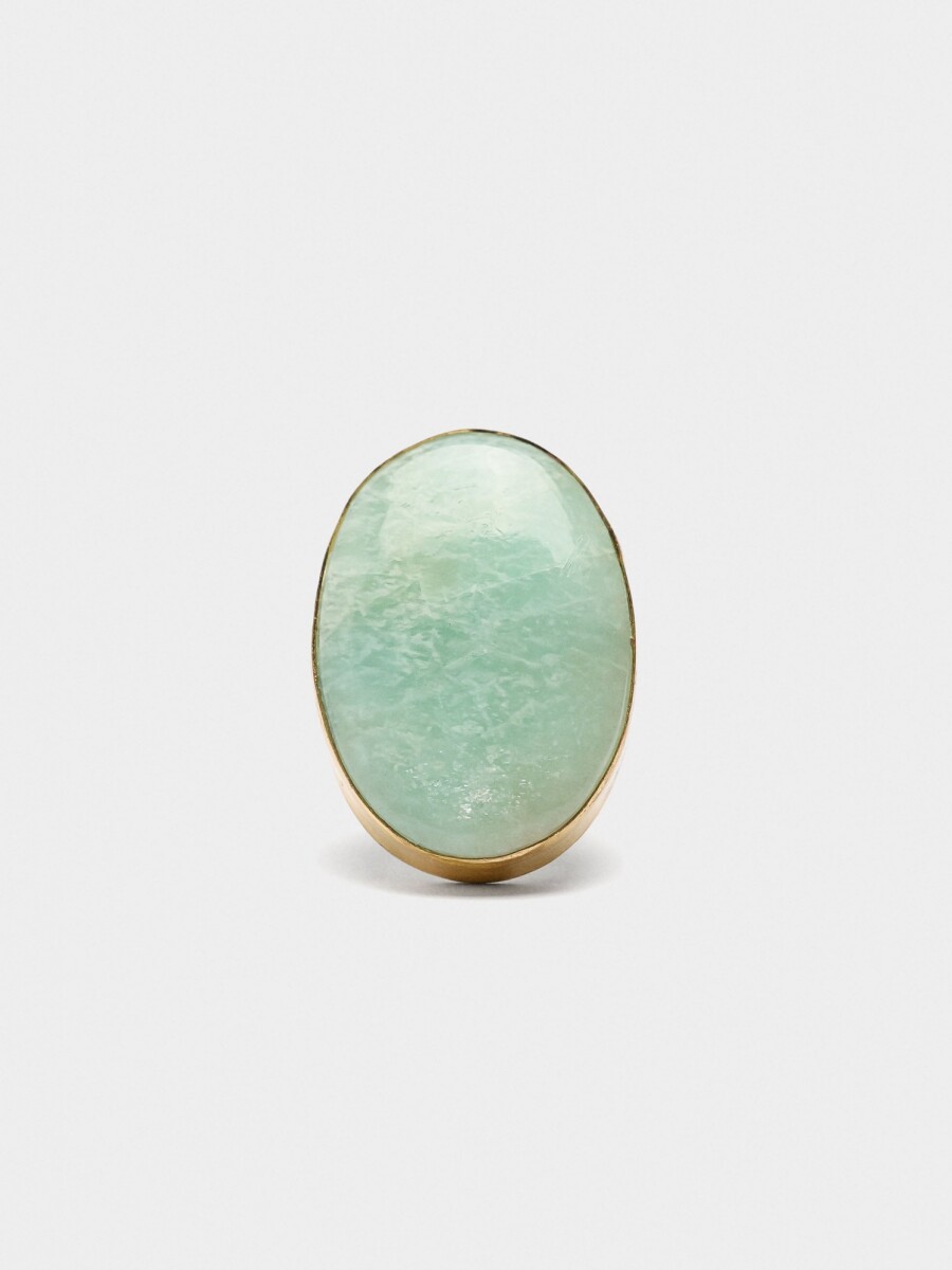 Anillo Maxi De Piedra azul