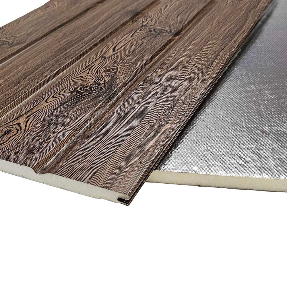 REVESTIMIENTO METAL SIDING MADERADO WENGUÉ Revestimiento Metal Siding Maderado Wengué
