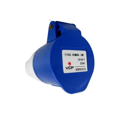 FICHA INDUSTRIAL HEMBRA IP44 2X16A+T 220V - VCP FICHA INDUSTRIAL HEMBRA IP44 2X16A+T 220V - VCP