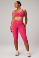 Legging The No-Seam Pureluxe Tlc High-Waisted Capri Mujer Berrylicious/Lush Berry