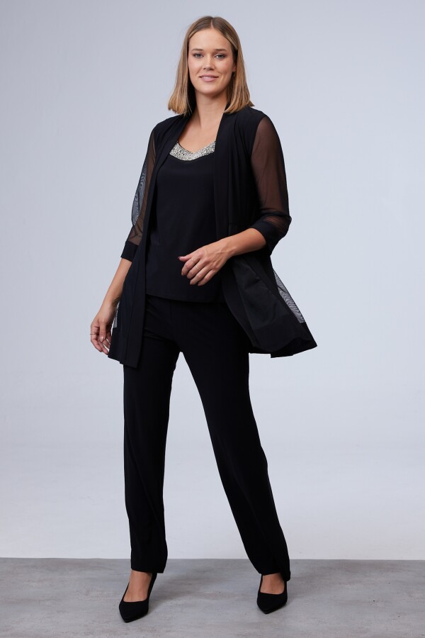 Set Blusa, Pantalón & Chaqueta NEGRO