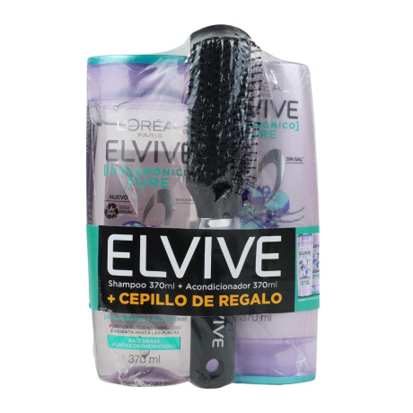 Pack Elvive de Shampoo 400ml + Acondicionador 400ml + cepillo Pack Elvive de Shampoo 400ml + Acondicionador 400ml + cepillo