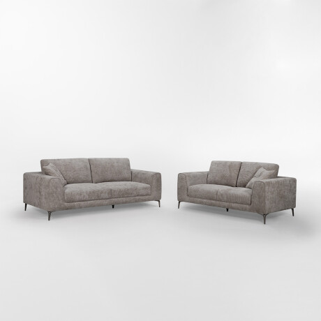 Sofá CARACTERE Gris - 2 CUERPOS