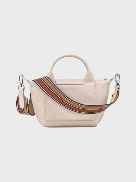 Longchamp - Bolso de cuero, Le Pliage du Jardinier Beige