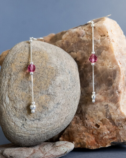 Caravanas afrodita PLATEADO