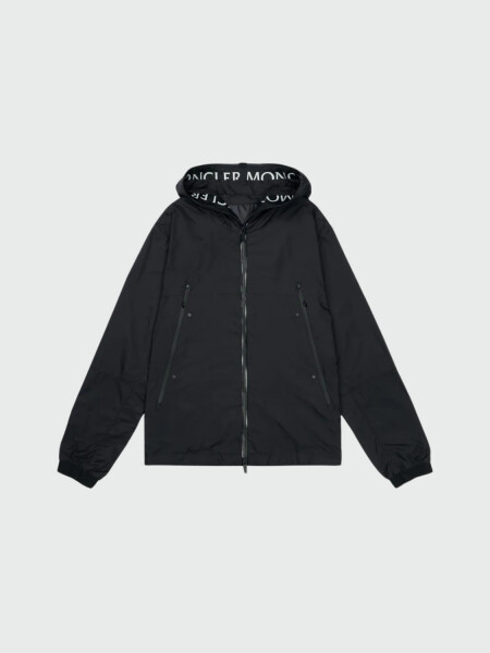 Moncler - Chaqueta con capucha logotipo Junichi Negro