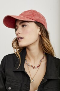 Gorra Lavada Rojo